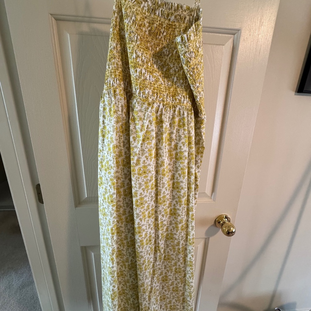 J Crew and Liberty of London Paloma Capel yellow floral dress-XL-NWT